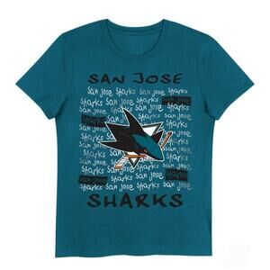 NHL San Jose Sharks Girl's Crew Neck T-Shirt XL